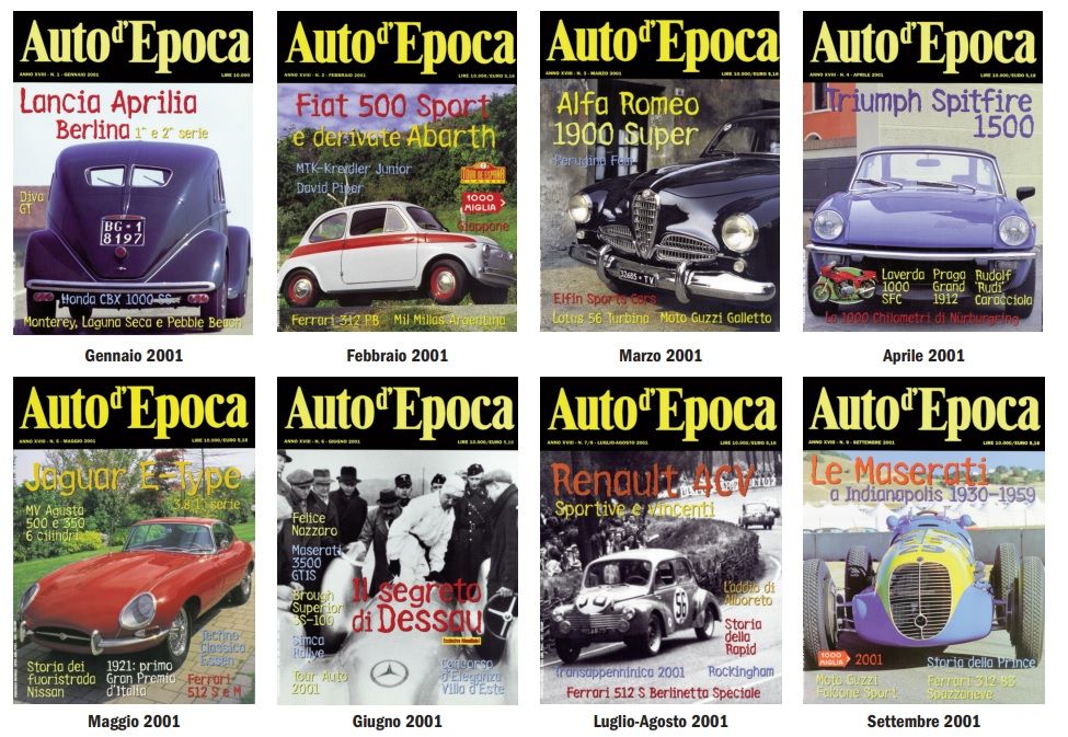 All back issues of Auto d'Epoca 2001-2023: an unmissable offer to complete your collection