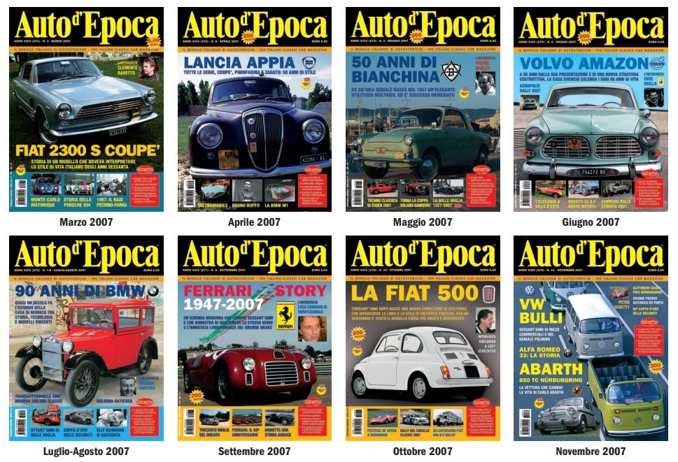All back issues of Auto d'Epoca 2001-2023: an unmissable offer to complete your collection