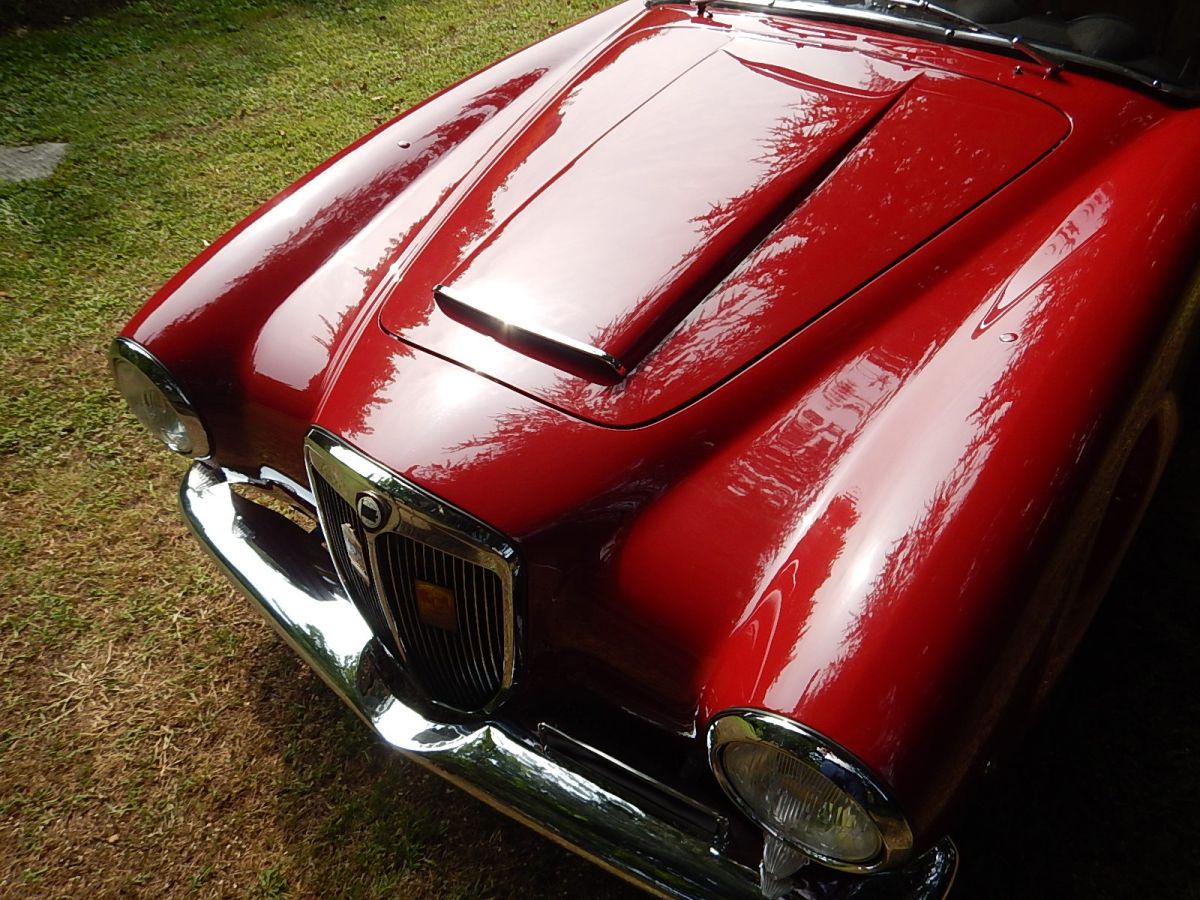 Preview of the rare Lancia Aurelia B24 convertible which will be exhibited in the OldCar24 stand at the Auto e Moto D'Epoca Bologna 2024 fair