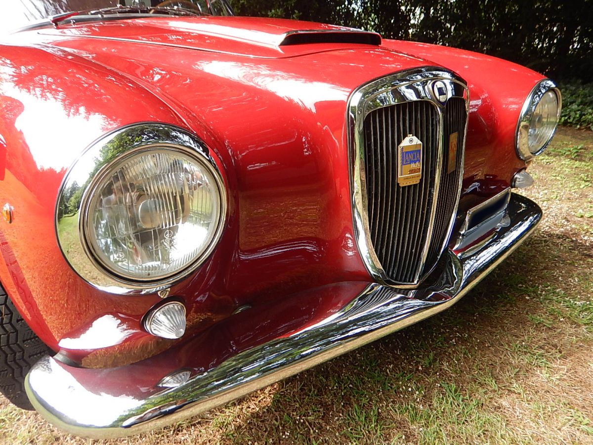 Preview of the rare Lancia Aurelia B24 convertible which will be exhibited in the OldCar24 stand at the Auto e Moto D'Epoca Bologna 2024 fair