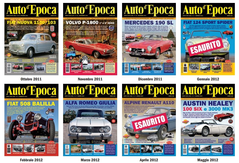 All back issues of Auto d'Epoca 2001-2023: an unmissable offer to complete your collection