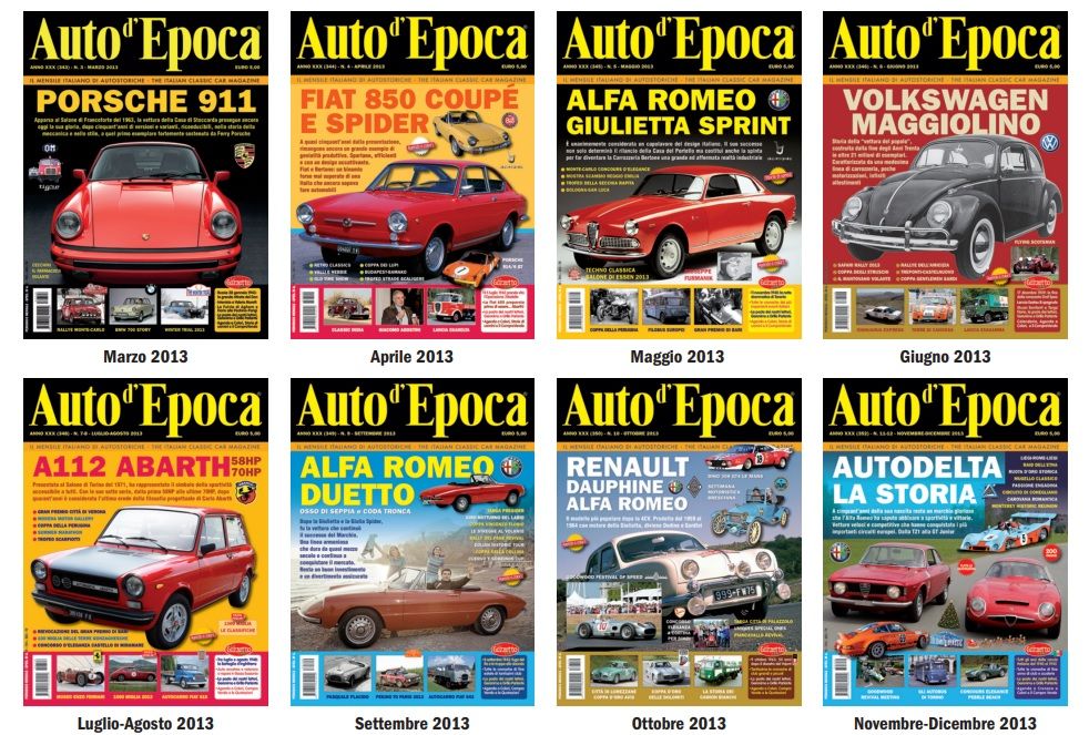 All back issues of Auto d'Epoca 2001-2023: an unmissable offer to complete your collection