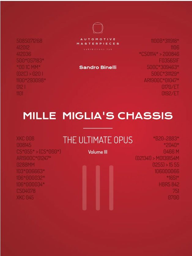 An unmissable testimony on the cars of the Mille Miglia: rare and wonderful images in the Mille Miglia'sChassis book, Volume III
