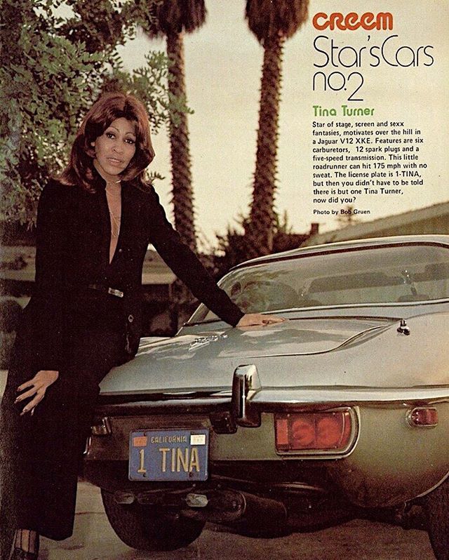 Tina Turner, the Queen of black music and her cars 