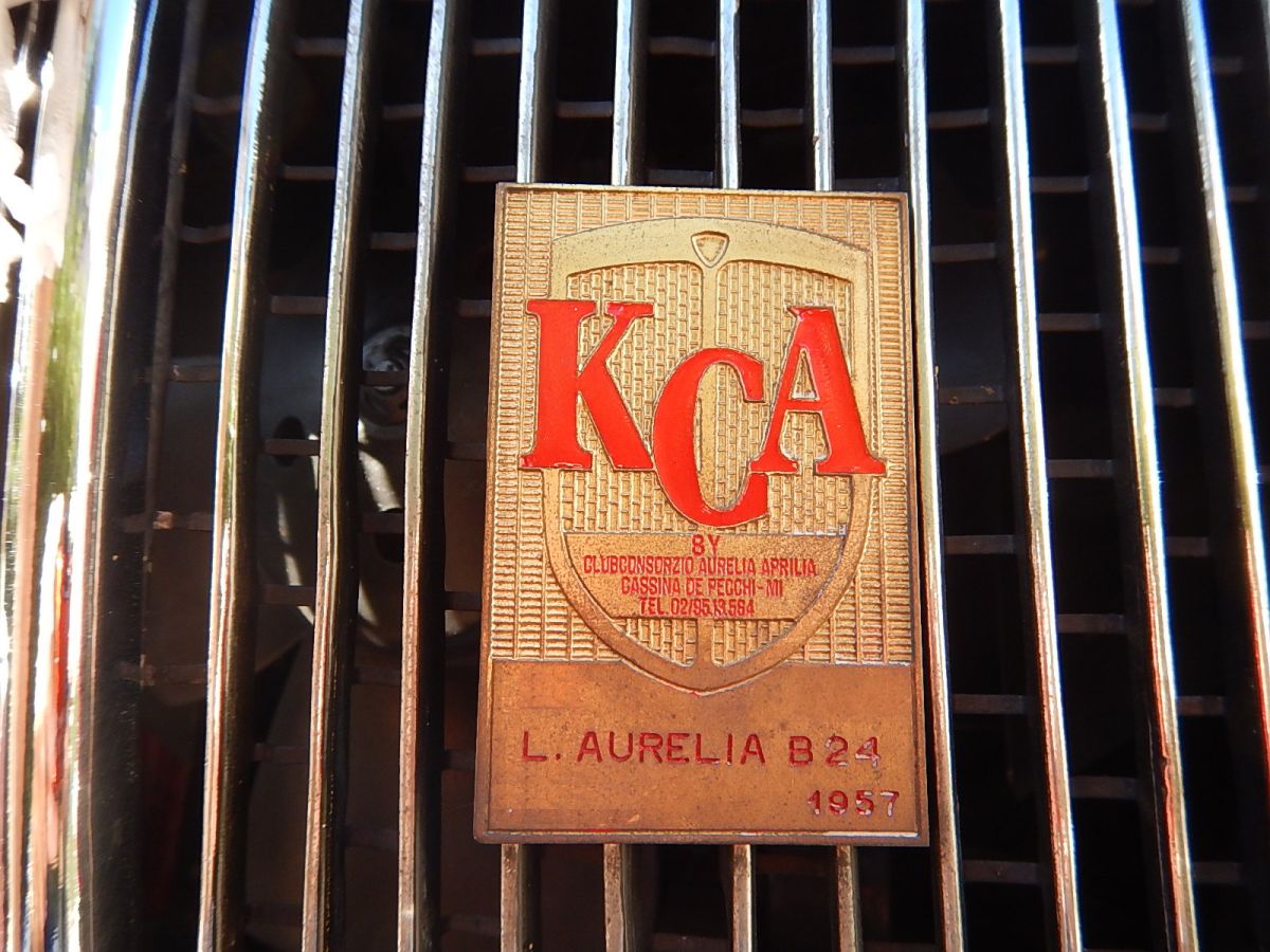 Preview of the rare Lancia Aurelia B24 convertible which will be exhibited in the OldCar24 stand at the Auto e Moto D'Epoca Bologna 2024 fair
