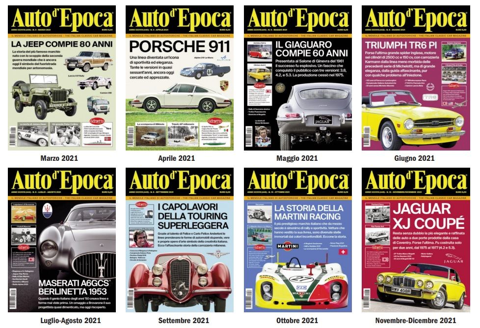 All back issues of Auto d'Epoca 2001-2023: an unmissable offer to complete your collection