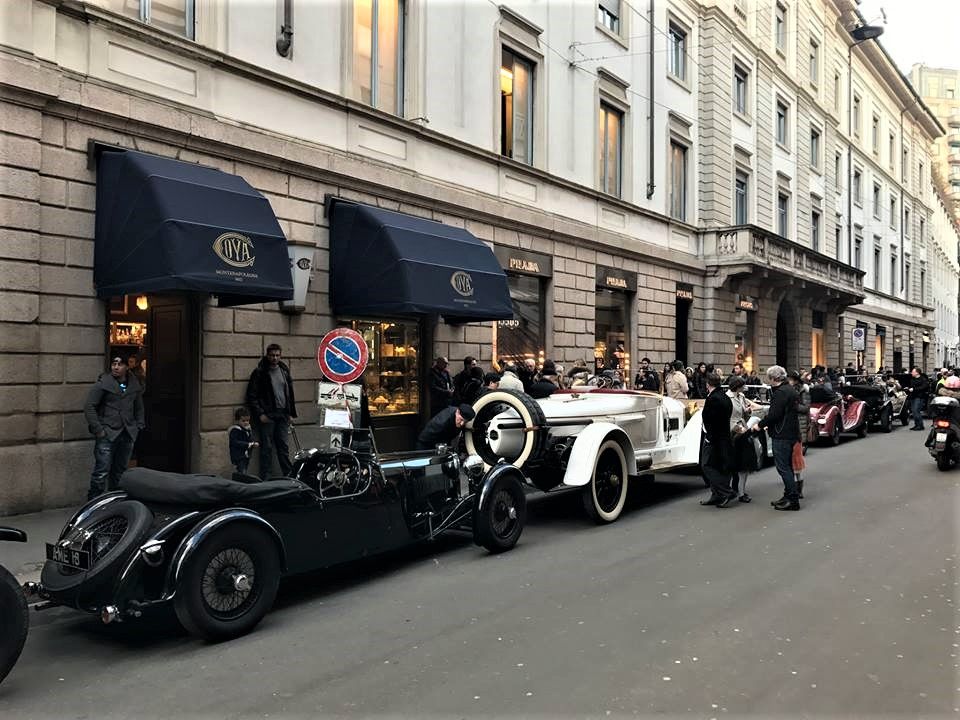 Milan: 25 pre-war cars on public display in Via Montenapoleone 
