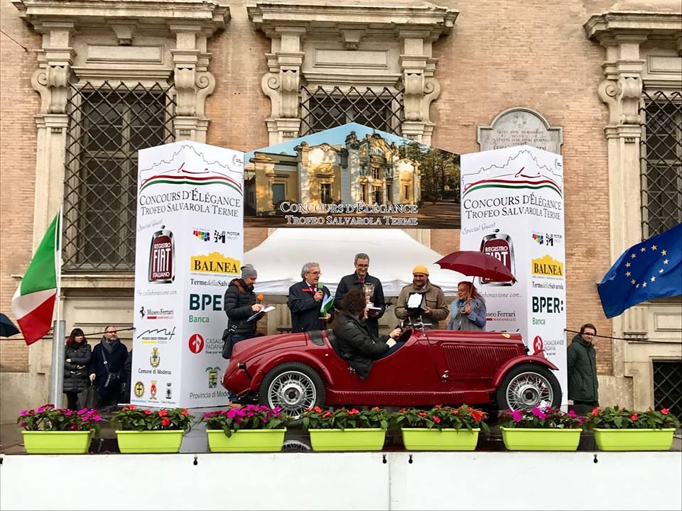 Concours d’Elégance Trofeo Salvarola Terme: Fiat 6C 1500 Pininfarina wins the “best of show” award.