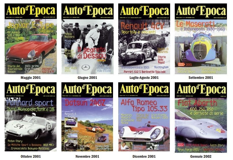 All back issues of Auto d'Epoca 2001-2023: an unmissable offer to complete your collection