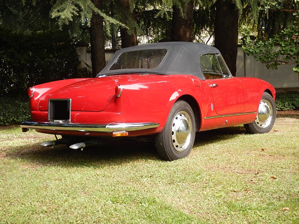 Preview of the rare Lancia Aurelia B24 convertible which will be exhibited in the OldCar24 stand at the Auto e Moto D'Epoca Bologna 2024 fair
