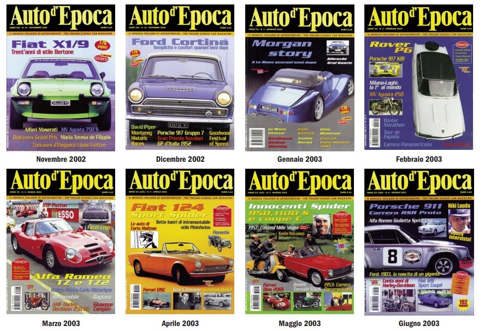 All back issues of Auto d'Epoca 2001-2023: an unmissable offer to complete your collection