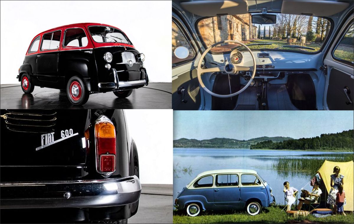 The Fiat 600 Multipla, designed by Dante Giacosa
