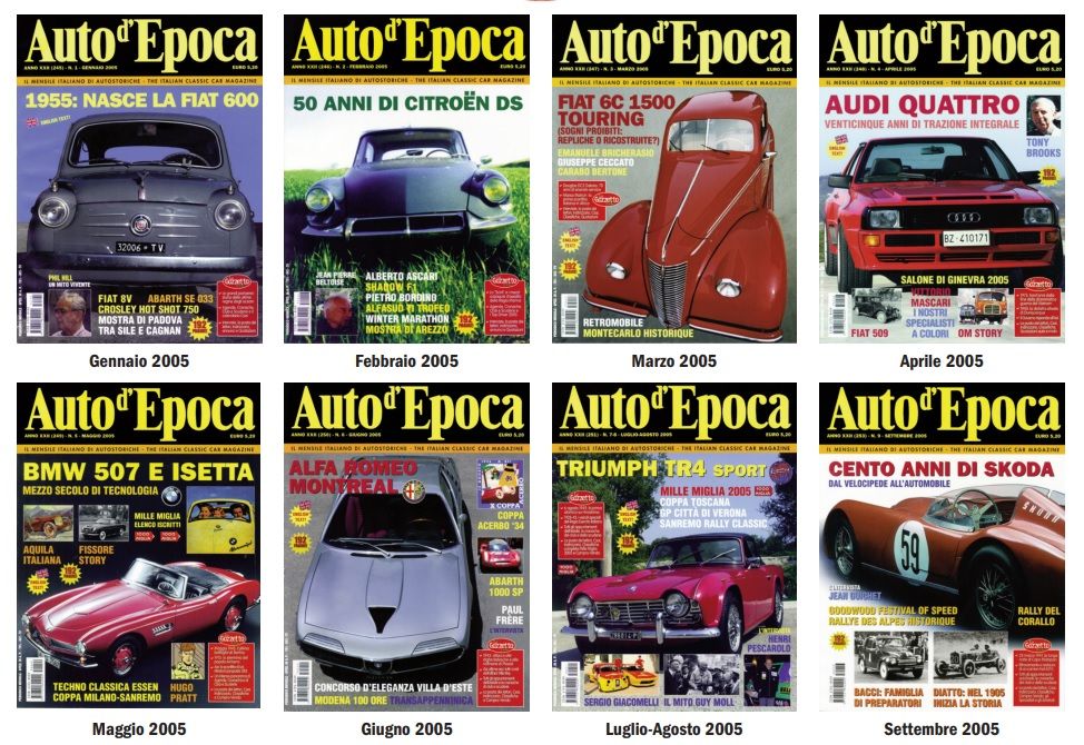 All back issues of Auto d'Epoca 2001-2023: an unmissable offer to complete your collection