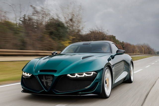 Alfa Romeo Giulia SWB Zagato, design inspired by the historic SZ - RZ models