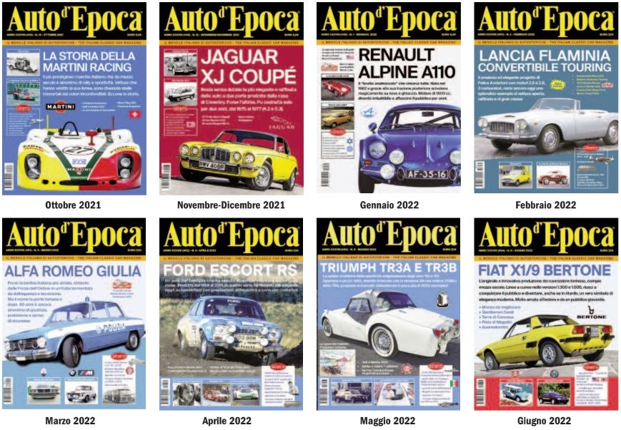 All back issues of Auto d'Epoca 2001-2023: an unmissable offer to complete your collection