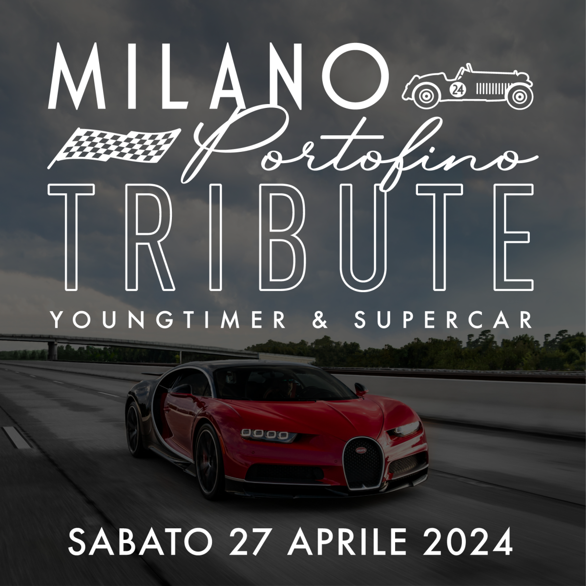 Registrations open for the Tribute Milano Portofino 2024, reserved for supercars & youngtimers - Saturday 27 April 2024