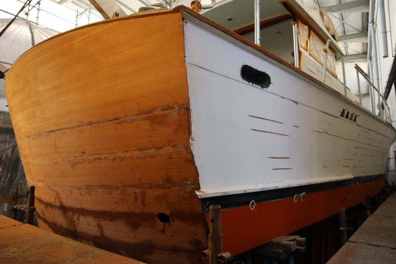  The classic boats at the Cantieri Navali di La Spezia