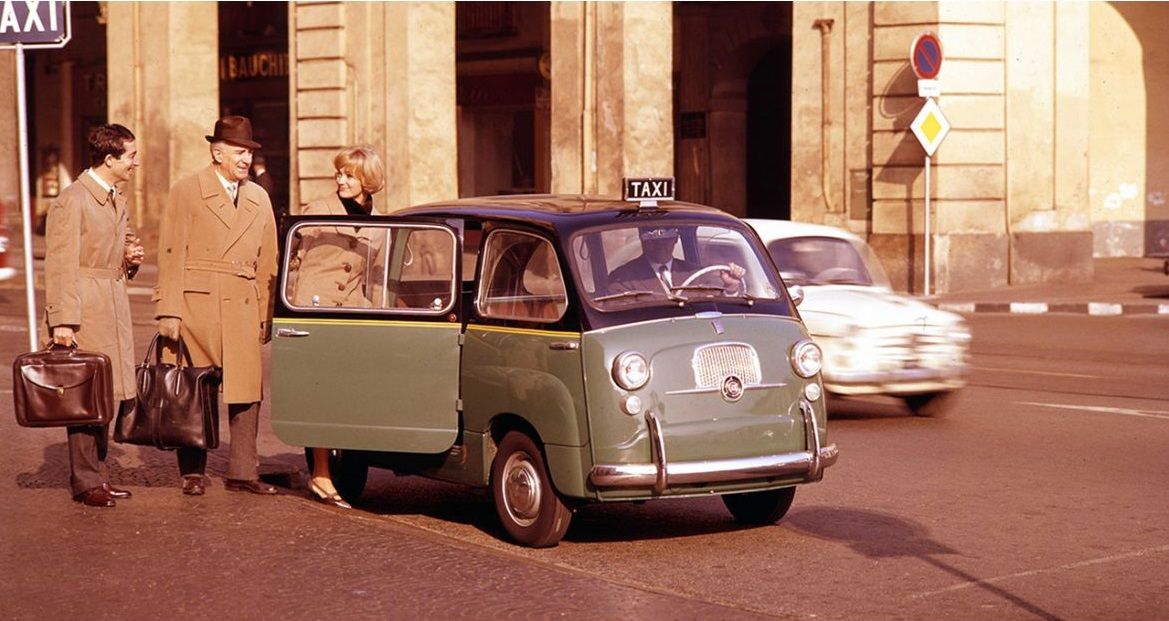 The Fiat 600 Multipla, designed by Dante Giacosa