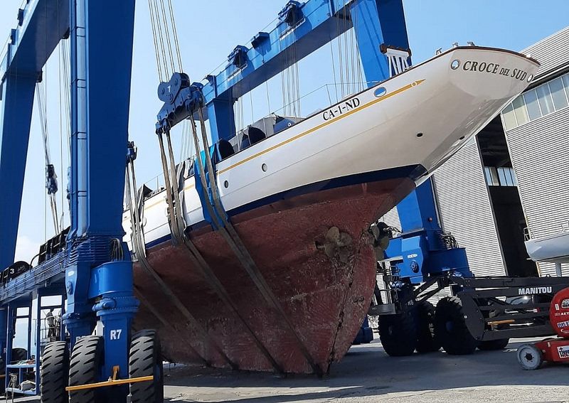  The classic boats at the Cantieri Navali di La Spezia