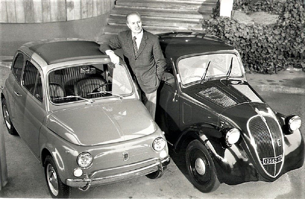 Fiat 500: a car with two fathers, Dante Giacosa and Sergio Marchionne