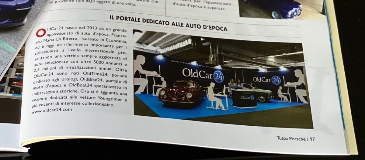 OldCar24 on magazine "Tutto Porsche"
