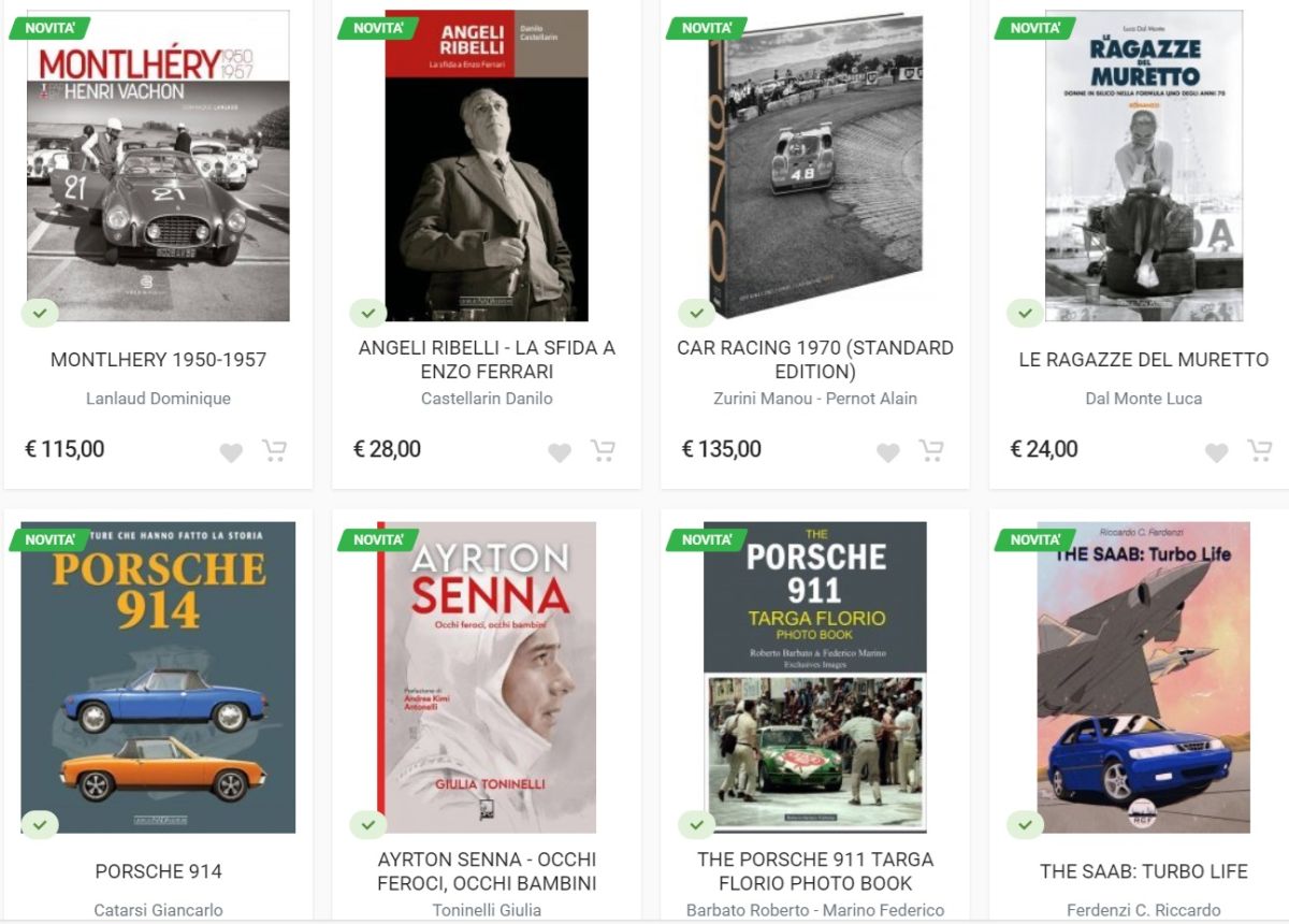  The Gilena International Motor Books bookshop: in the heart of the Mille Miglia, in Brescia, among the best and most assorted bookshops in the world.