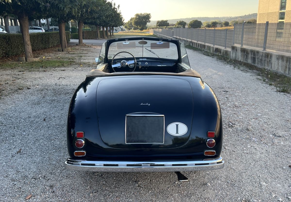 The Fiat 1100 Derby Bertone Cabriolet, more unique than rare, protagonist at the OldCar24 stand at the 2025 Bologna Vintage Car and Motorcycle Fair.