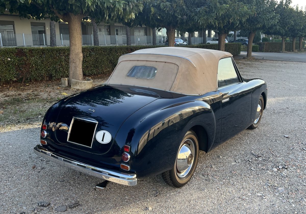 The Fiat 1100 Derby Bertone Cabriolet, more unique than rare, protagonist at the OldCar24 stand at the 2025 Bologna Vintage Car and Motorcycle Fair.