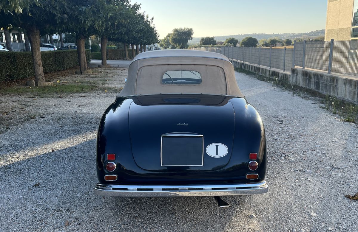 The Fiat 1100 Derby Bertone Cabriolet, more unique than rare, protagonist at the OldCar24 stand at the 2025 Bologna Vintage Car and Motorcycle Fair.