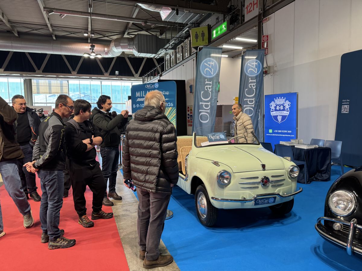  The cars of the Dolce Vita VIPs at the OldCar24 stand at Milan Autoclassica