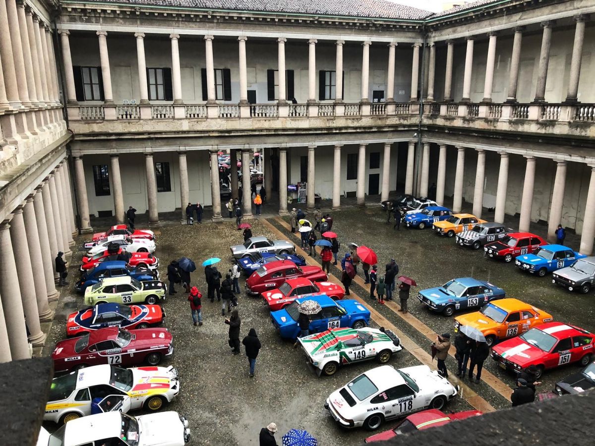 The blizzard at the Montecarlo rally historique