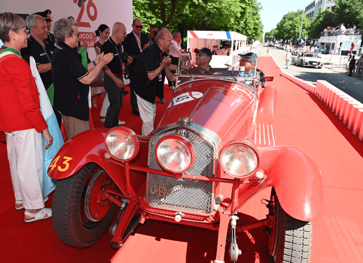 Juan and Margarita Tonconogy are the winners of the 2026 1000 Miglia at the wheel of their splendid 1931 Alfa Romeo 6C 1750 GS Spider Zagato