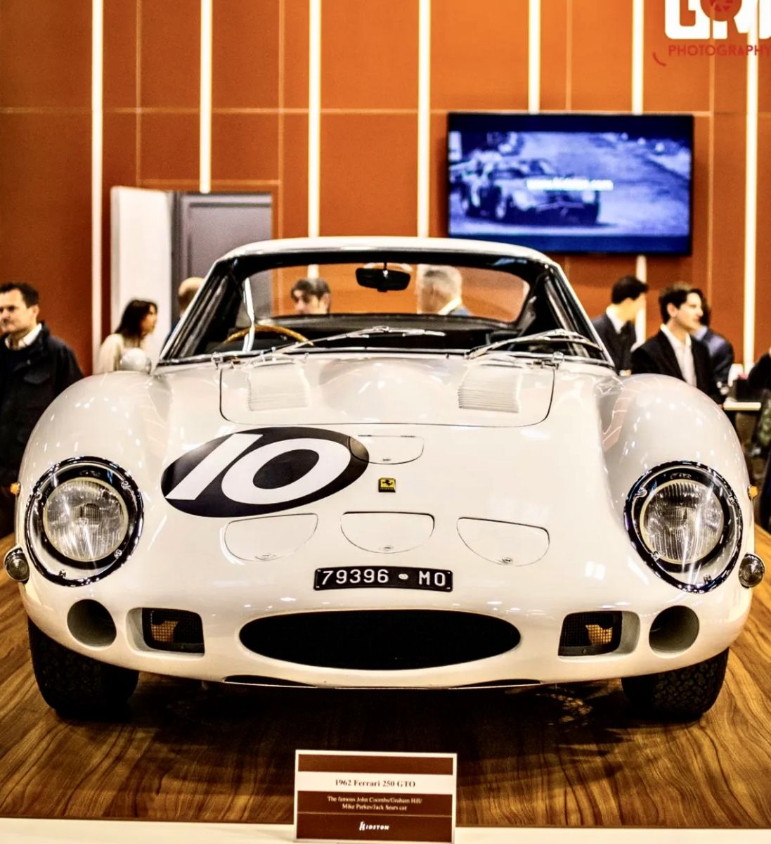 A special white Ferrari 250 GTO sold for over $35 million.