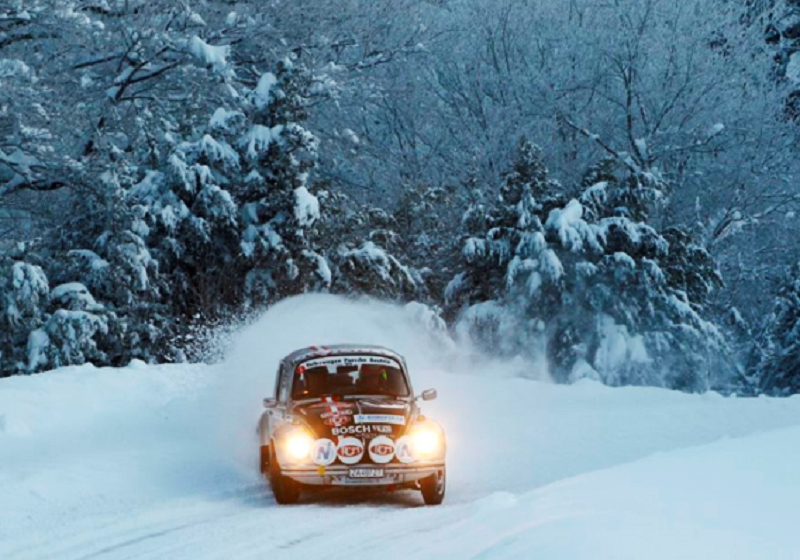 The blizzard at the Montecarlo rally historique