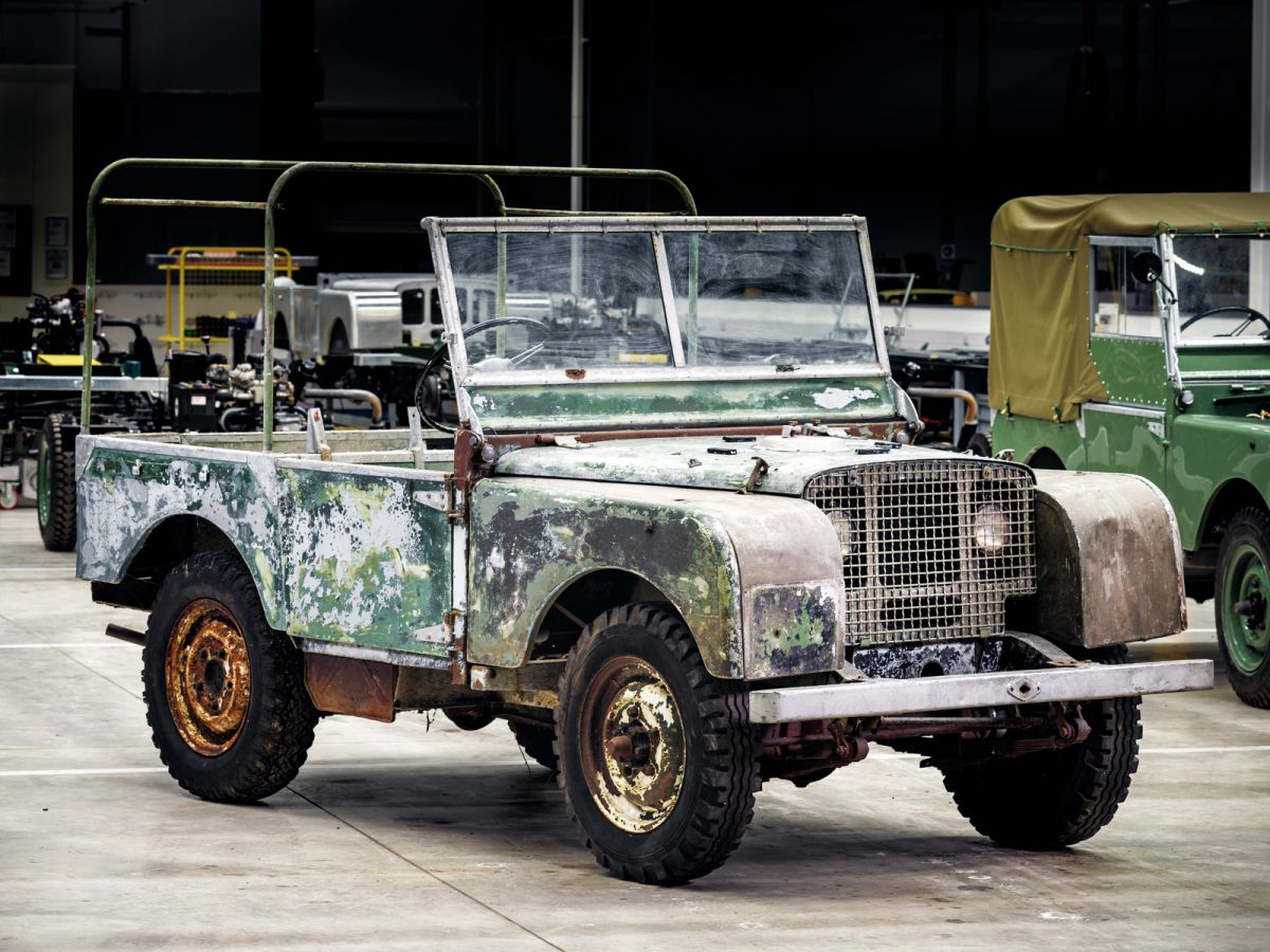 The first Land Rover in the history was found in a Welsh field. 
