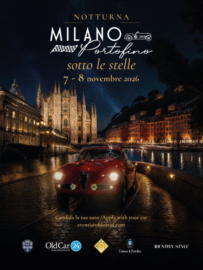 Milano Portofino sotto le stelle 2026: l’esclusivo evento OldCar24 per Gentleman Collectors e auto da collezione