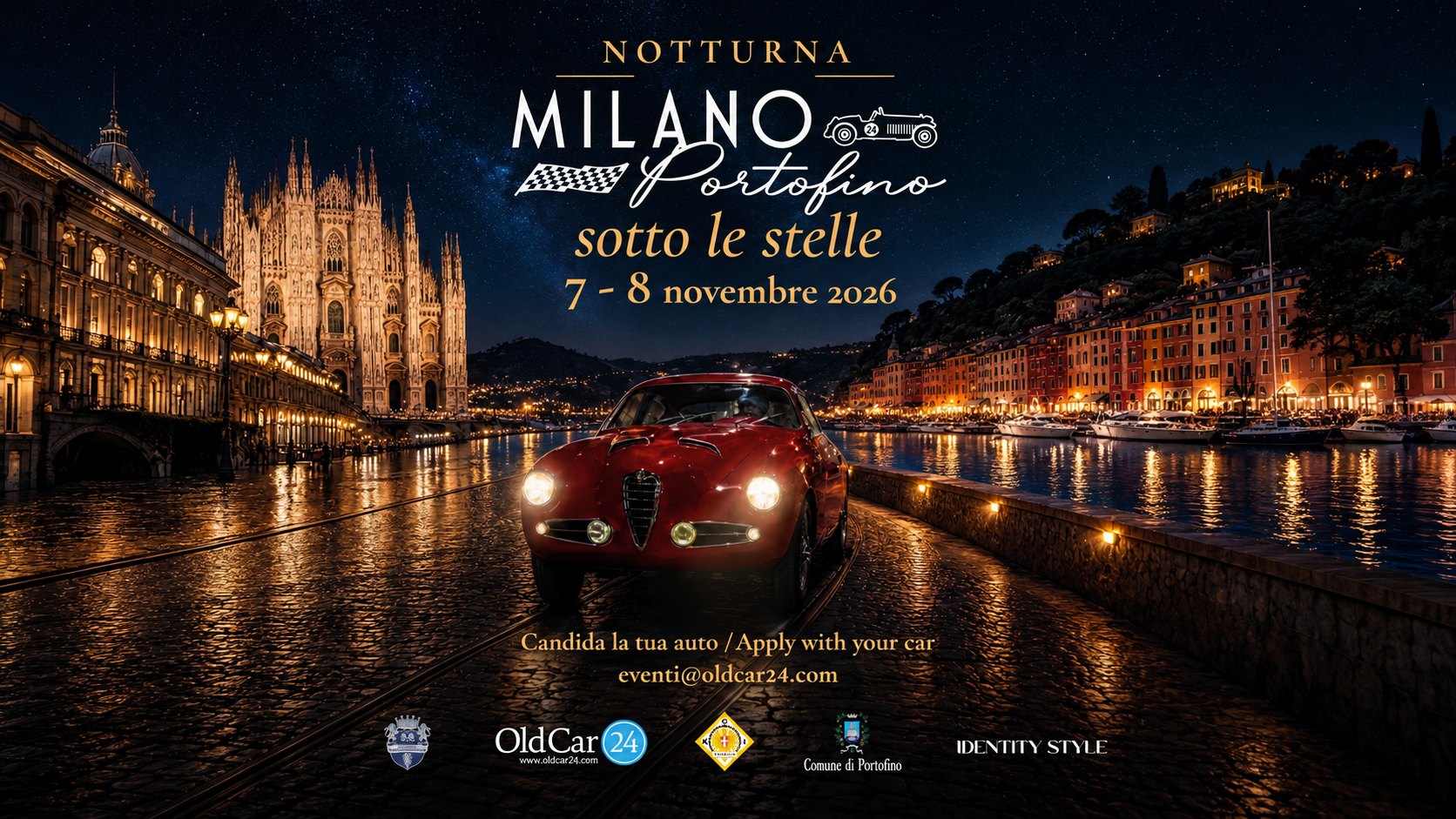 Milano Portofino sous les étoiles 2026 : l’événement exclusif OldCar24 pour les Gentleman Collectors et les voitures de collection