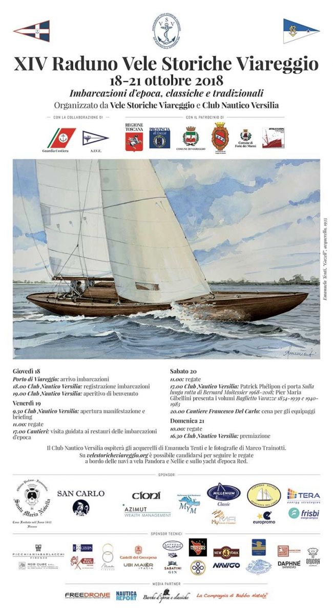 Viareggio, arriva in porto la flotta delle vele d’epoca | 18-21 ottobre 2018