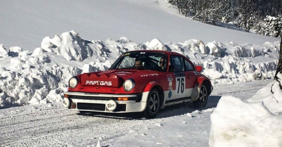 The blizzard at the Montecarlo rally historique