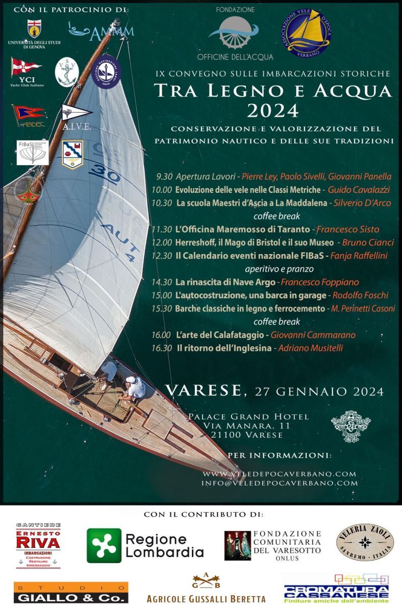 “Between Wood and Water”, registrations are open for the 9th Conference on vintage boats. In Varese on 27 January 2024