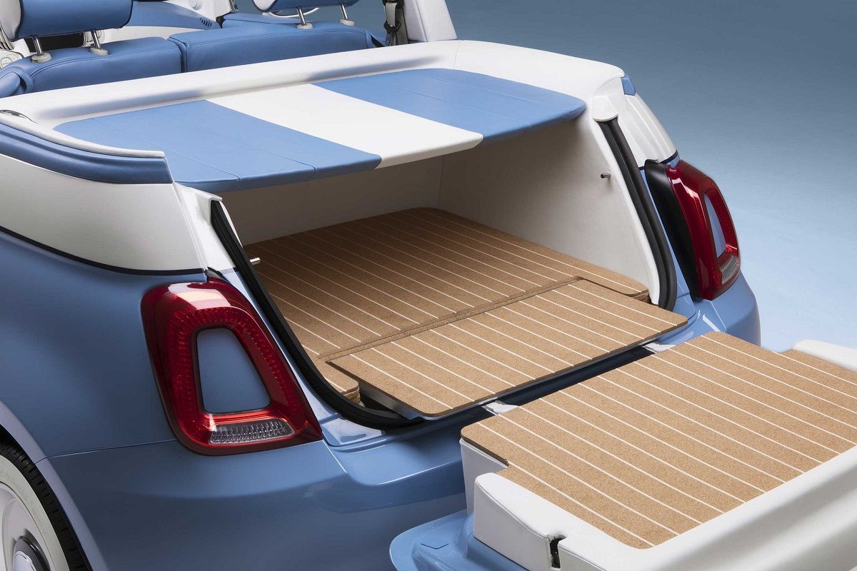 Summer 2018: Lapo Elkann presents Fiat 500 Spiaggina of Garage Italia