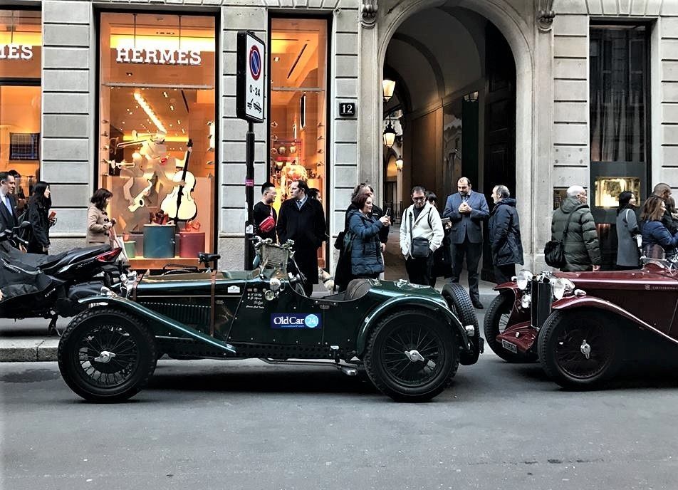 Milan: 25 pre-war cars on public display in Via Montenapoleone 