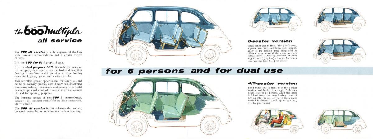 FIAT 600 MULTIPLA 1956-1967: WHEN TAXIS WERE GREEN (AND BLACK)