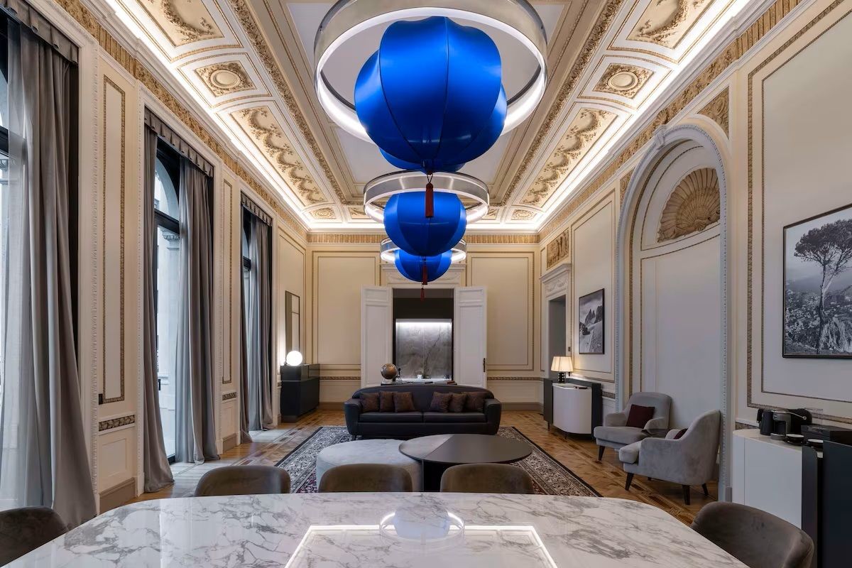 APERICINEMA ..a 5-star experience, in the lounge of the Palazzo Touring Club Milan, A Radisson Collection Hotel